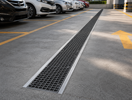 Grelha para Canaleta em Estacionamento