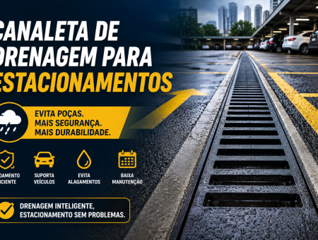 Canaleta de Drenagem para Estacionamentos