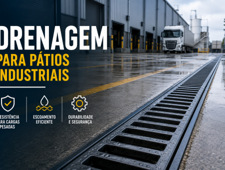 Canaleta de Drenagem para Pátios Industriais