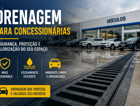 Canaleta de Drenagem para Concessionárias de Veículos