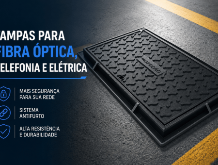 Tampas para Fibra Óptica, Telefonia e Elétrica
